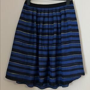 Miss Wu Striped Blue and Black Women's Skirt